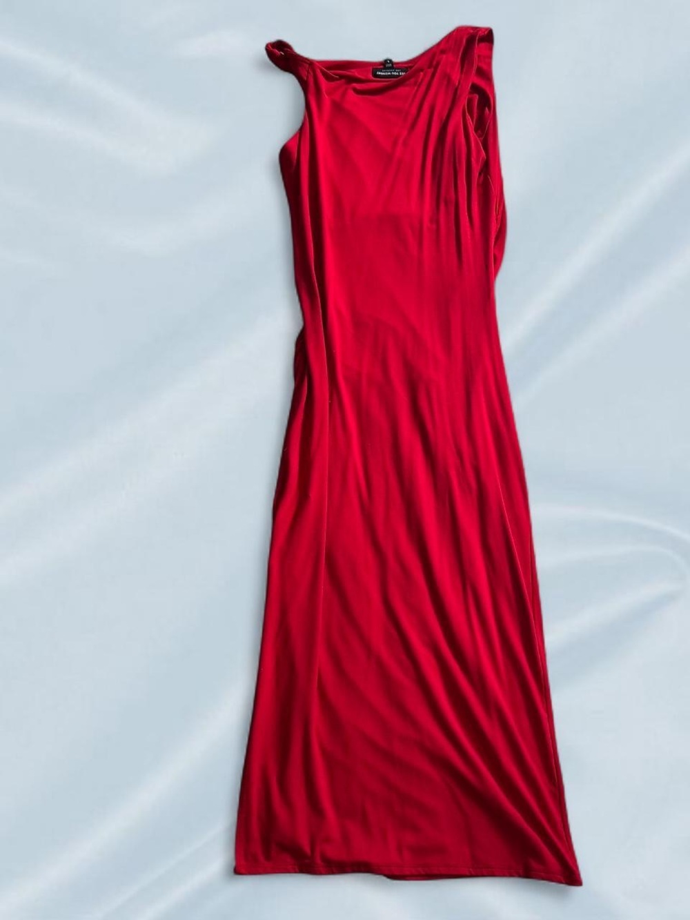 Elegant One-Shoulder Red Maxi Dress